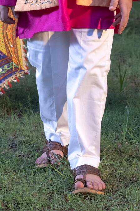 Panchhi By Kanupriya Tibrewala Orange Silk, Satin, Beads, Jungle Embroidered Bundi Kurta Set Online at Aza Fashions Panchhi By Kanupriya Tibrewala_Orange Silk, Satin, Beads, Jungle Embroidered Bundi Kurta Set _Online_at_Aza_Fashions