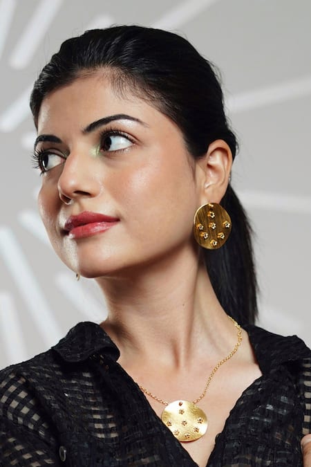 Totapari Flower Garden Pendant Necklace Set 