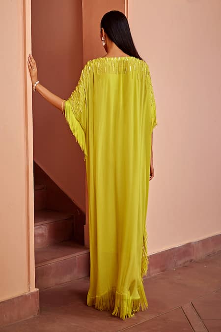 Ohaila Khan Mavis Bead Embellished Kaftan 