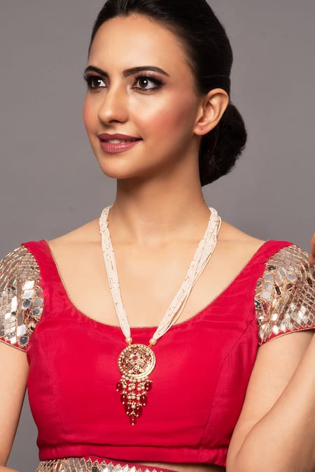 Queens Jewels Jadau Stone Studded Necklace 