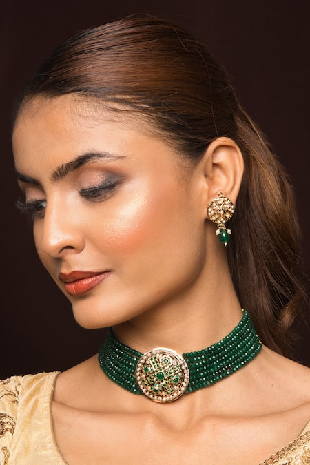Queens Jewels Amya Jadau Choker Necklace 