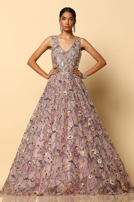 Festive Wear Pink Ladies Designer Party Gowns, Size: L And Xl at Rs 1695 in  Ahmedabad