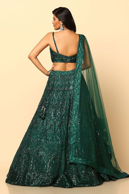 Meenagurnam Embroidered Lehenga Set 
