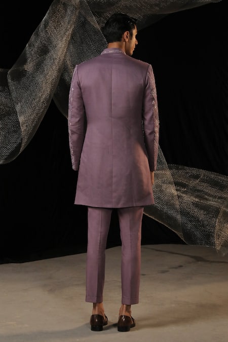 Ankur J Embroidered Bandhgala Set With Pant 