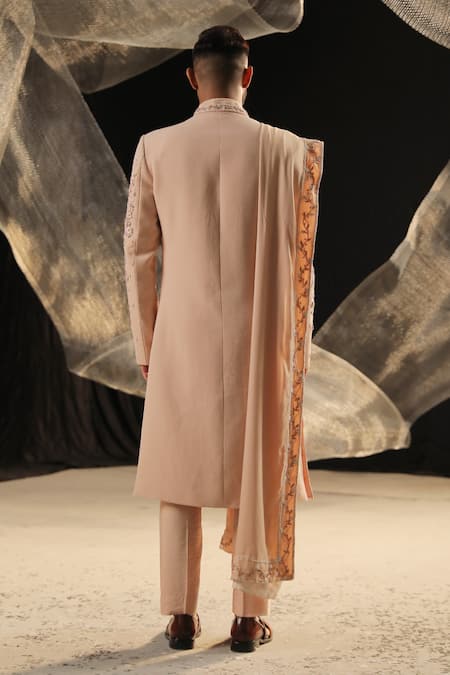 Ankur J Resham Embroidered Sherwani & Kurta Set 