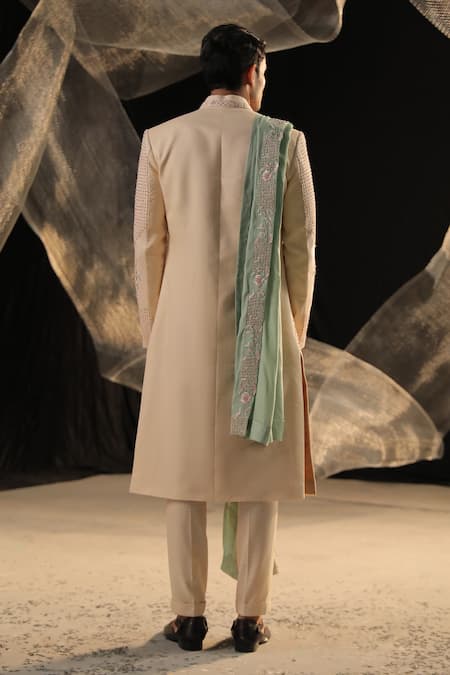 Ankur J Hand Embroidered Sherwani Set 