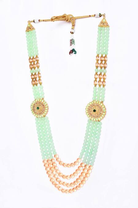 Aryavir Malhotra Crystal & Pearls Embellished Mala 