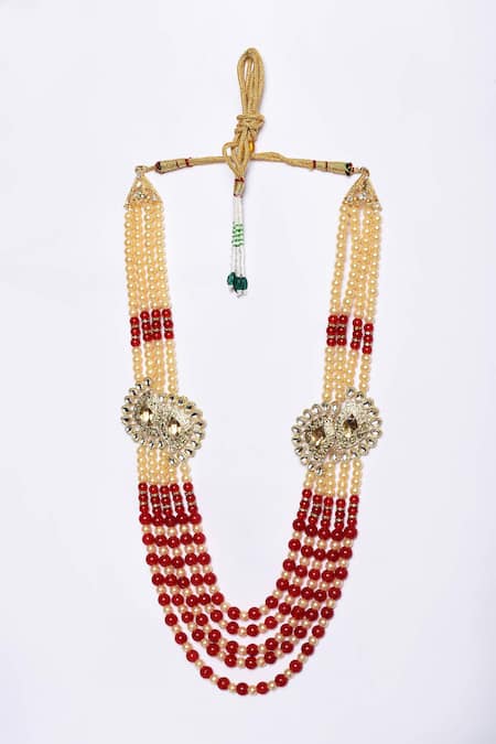 Aryavir Malhotra Crystals & Pearl Embellished Mala 