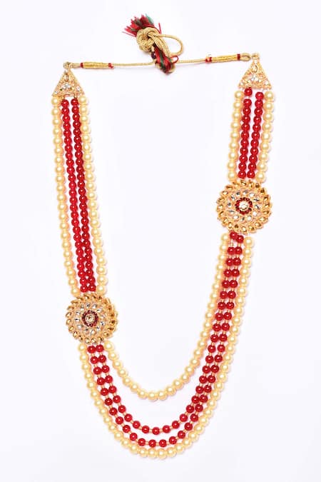 Aryavir Malhotra Crystals & Pearls Embellished Mala 