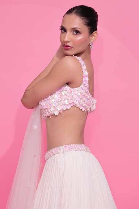 Anshika Tak Label Sequin Embellished Lehenga Set 