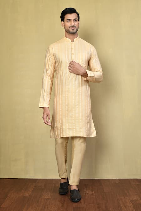 Arihant Rai Sinha Stripe Woven Kurta Set 