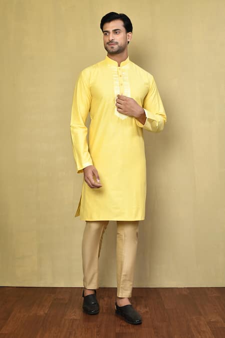 Arihant Rai Sinha Straight Full Sleeve Kurta With Pyjama 