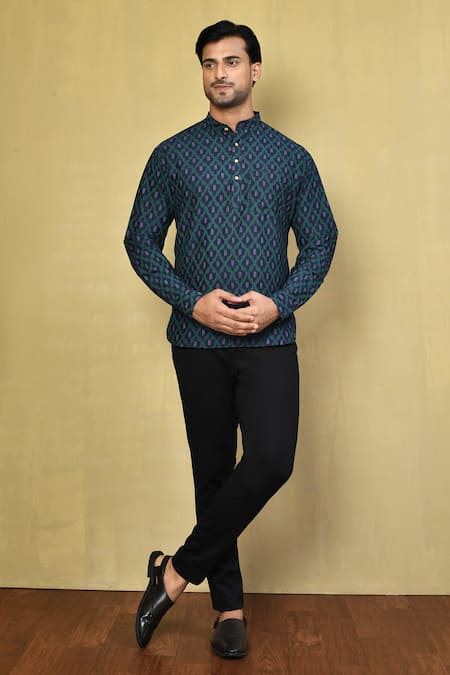 Arihant Rai Sinha Criss Cross Pattern Short Kurta 