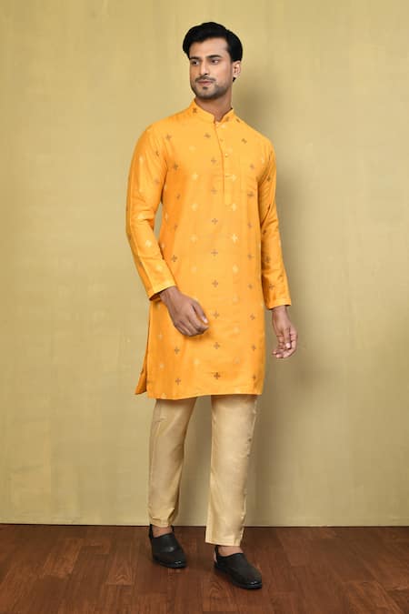 Arihant Rai Sinha Cotton Jacquard Kurta Set 