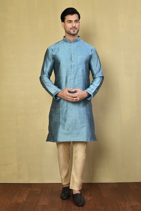 Arihant Rai Sinha Miniature Geometric Pattern Kurta Set 