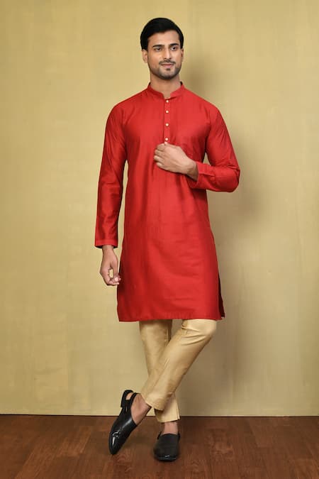 Arihant Rai Sinha Mandarin Collar Kurta Set 