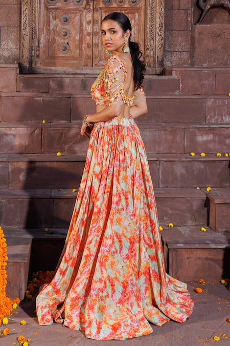 Elena Singh Roha Hand Embroidered Blouse & Lehenga Set 