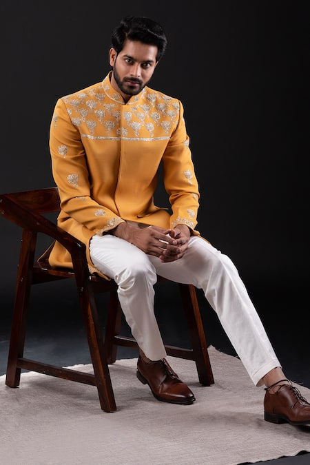 Tira By Naresh Raj Padma Pitta Embroidered Sherwani Set 