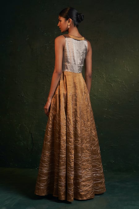 Charkhee Dori Placement Embroidered Dress 