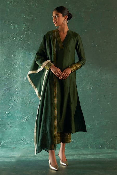 Charkhee Chanderi Kurta Palazzo Set 