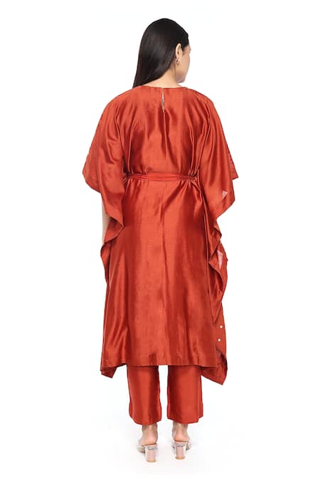 Komal Shah Floret Hand Embroidered Kaftan With Pant 