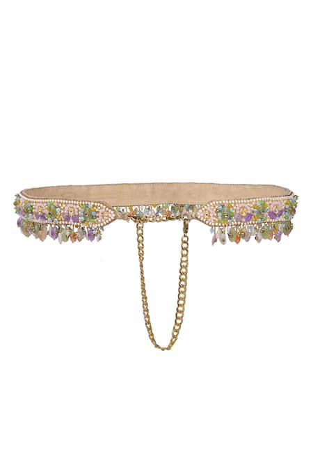 Lovetobag Amara Kundan & Stones Embellished Belt 