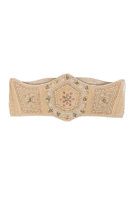 Lovetobag Amara Kundan Embellished Corset Belt