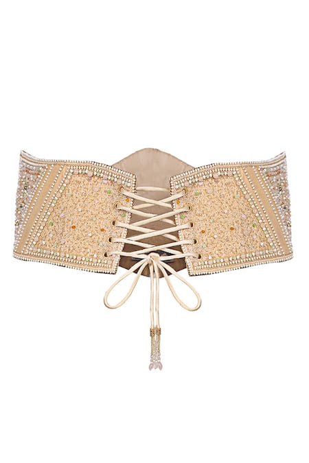 Lovetobag Amara Kundan Embellished Corset Belt