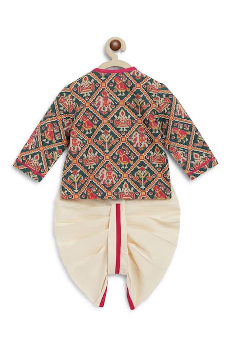 Tiber Taber Patola Print Kurta & Dhoti Pant Set 