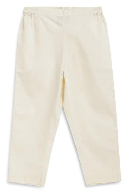 Shop_Tiber Taber_Red Cotton Gota Patti, Embroidery Bandhani Print Kurta Set 