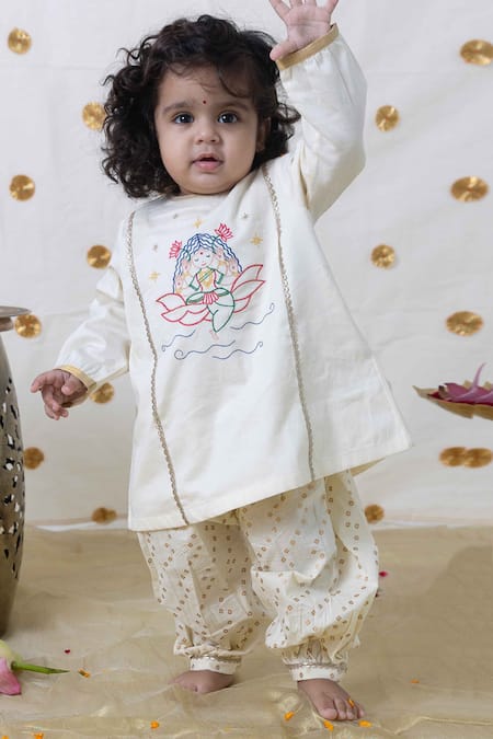 Tiber Taber Lakshmi Embroidered Kurta & Salwar Set 