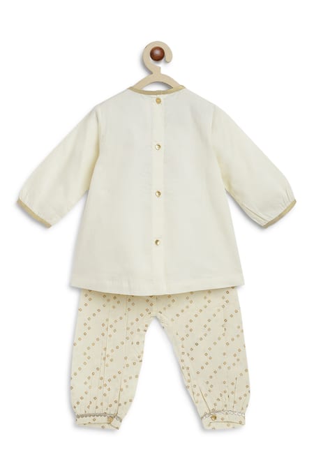 Tiber Taber Lakshmi Embroidered Kurta & Salwar Set 