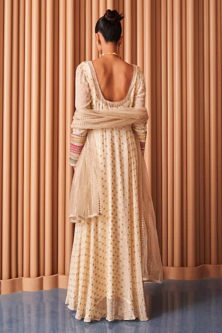 Rishi And Vibhuti Embroidered Anarkali With Dupatta 