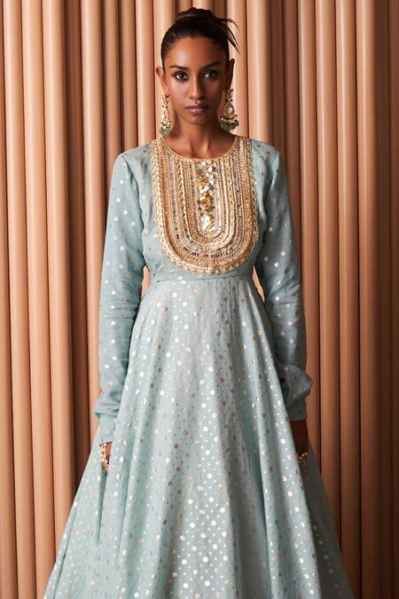 Lace anarkali hot sale