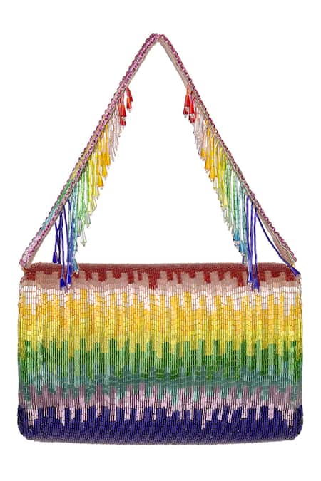 Lovetobag Dysis Tourmaline Rainbow Flapover Clutch 