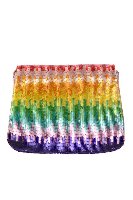 Lovetobag Dysis Mini Trapezium Tourmaline Rainbow Clutch 