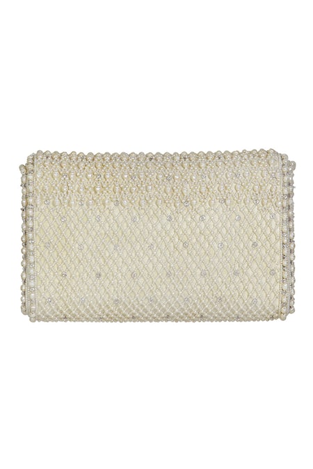 Lovetobag Joel Crystal Embellished Flapover Clutch 