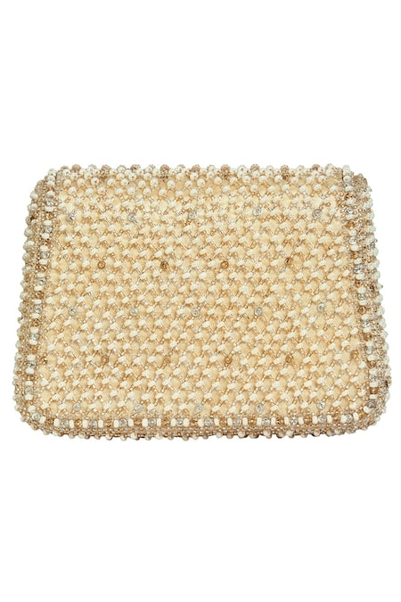 Lovetobag Joel Mini Trapezium Embellished Clutch 