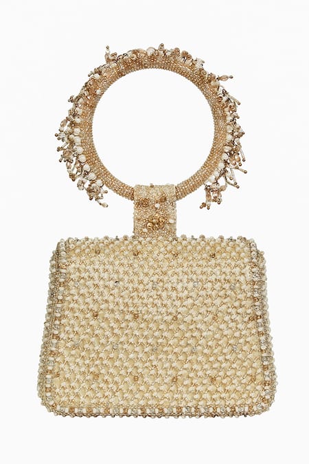 Lovetobag Joel Mini Trapezium Clutch With Bangle Handle 