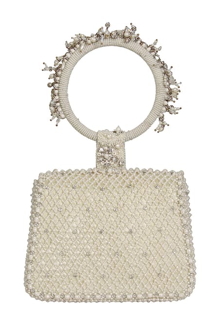 Lovetobag Joel Trapezium Clutch With Bangle Handle 