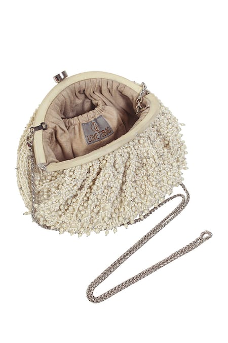 Buy_Lovetobag_Ivory Embellished Joel Crystal Jaali Soft Pouch _Online_at_Aza_Fashions