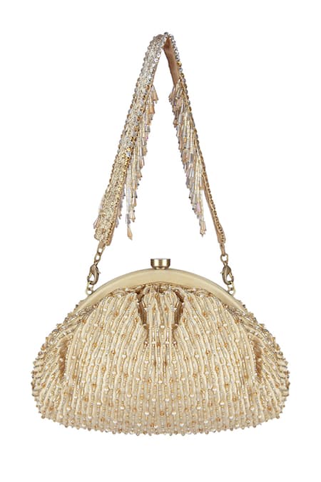 Lovetobag Zesha Embellished Soft Pouch With Handle 