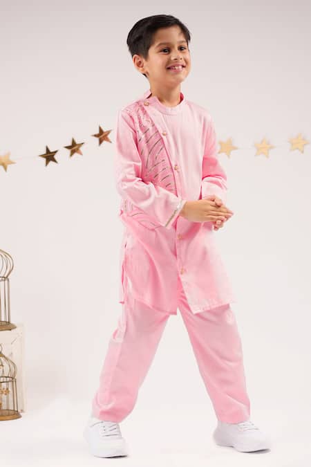 Lil Drama Bollywood Kurta Gota Embroidered Kurta Set 