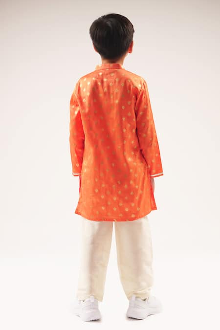 Lil Drama Mehfil Foil Print Kurta Set 