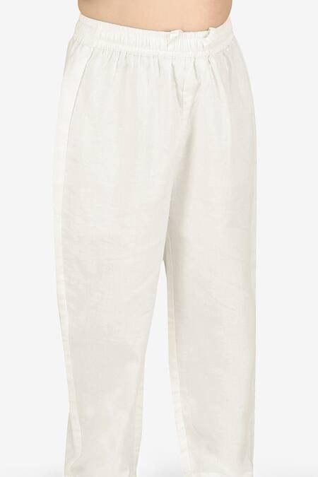 Shop_Lil Drama_Yellow Cotton Satin Gota Patti, Foil Printing Mehfil Spade Kurta Set _Online_at_Aza_Fashions