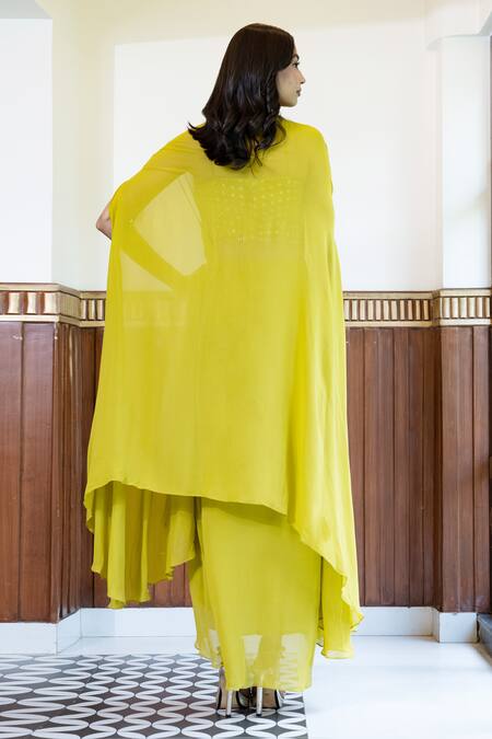 Mehak Sharma Placement Embroidered Cape Skirt Set 