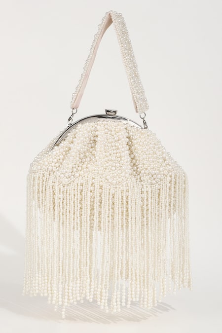 The Tan Clan Pearl Hand Embroidered Potli Bag 