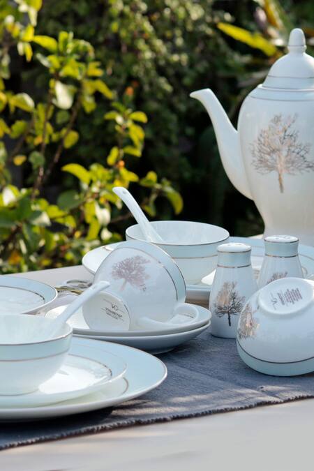 Buy Vigneto Blue Finest Premium Porcelain Tree Pattern Celestial Dinner Set Buy_Vigneto_Blue Finest Premium Porcelain Tree Pattern Celestial Dinner Set
