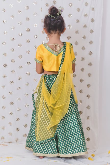 Tiny Pants Floral Motif Pattern Lehenga Blouse Set 