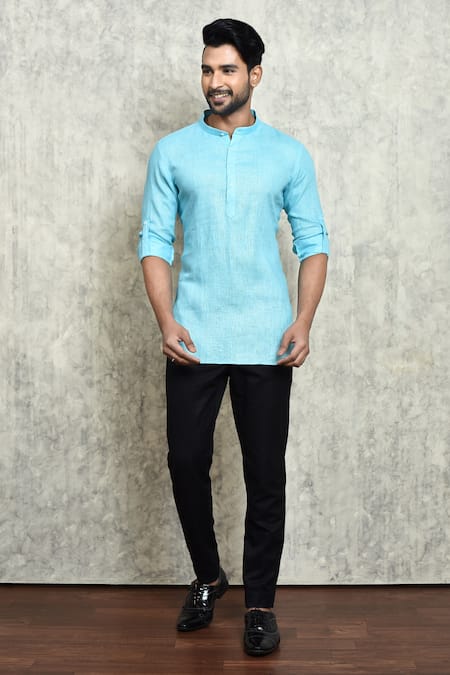 Arihant Rai Sinha Yarn Dyed Short Kurta 